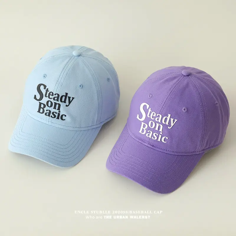 Stubble on Basic Blue Baseball Cap Men Women — feature 16