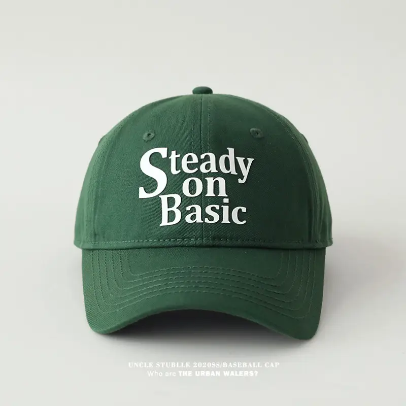Stubble on Basic Blue Baseball Cap Men Women — feature 17
