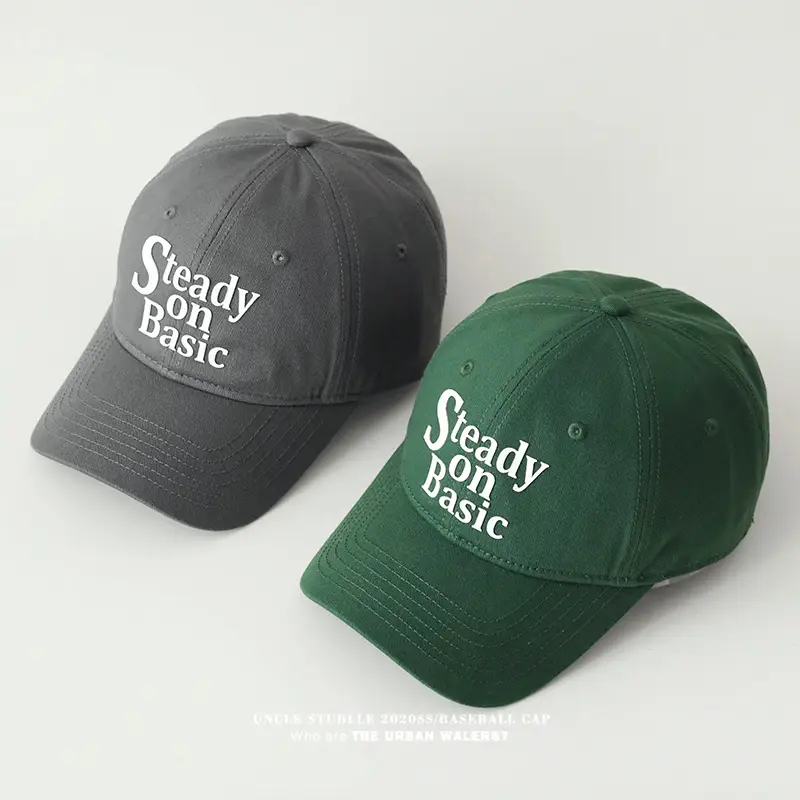 Stubble on Basic Blue Baseball Cap Men Women — feature 18