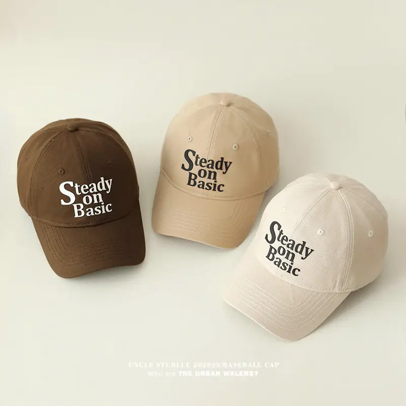 Stubble on Basic Blue Baseball Cap Men Women — feature 2