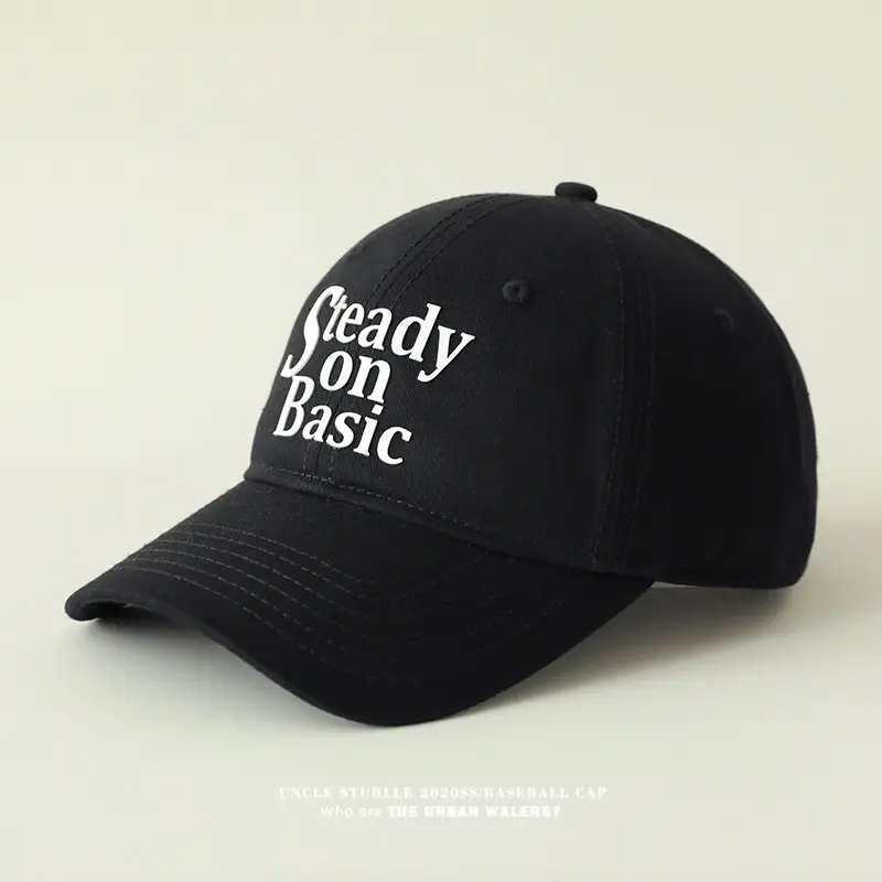 Stubble on Basic Blue Baseball Cap Men Women — feature 20