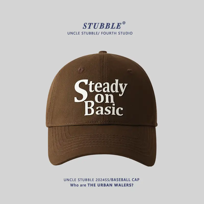 Stubble on Basic Blue Baseball Cap Men Women - Image 10