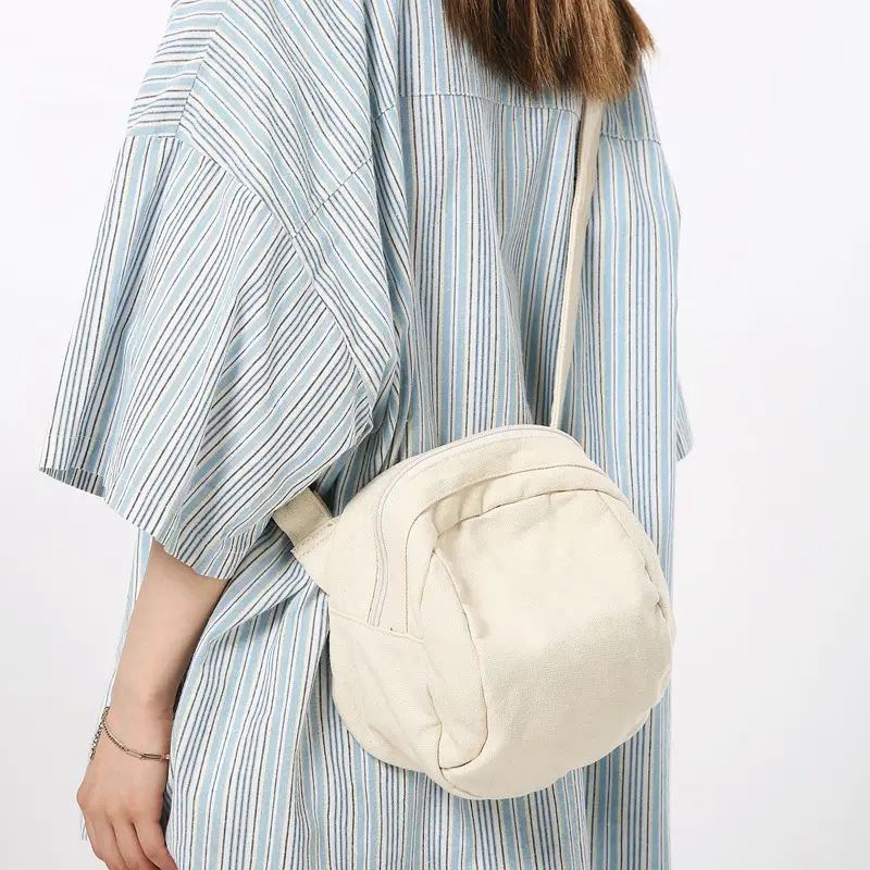 Washed Canvas Shoulder Bag Women Vintage Style 2024 - Image 8