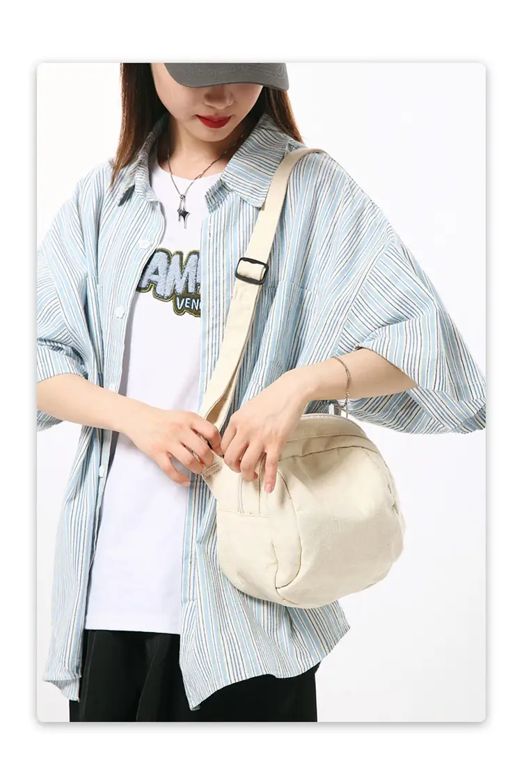 Washed Canvas Shoulder Bag Women Vintage Style 2024 — feature 10