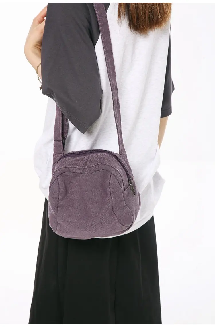 Washed Canvas Shoulder Bag Women Vintage Style 2024 — feature 13