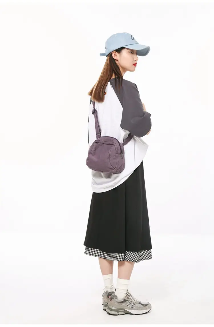 Washed Canvas Shoulder Bag Women Vintage Style 2024 — feature 15