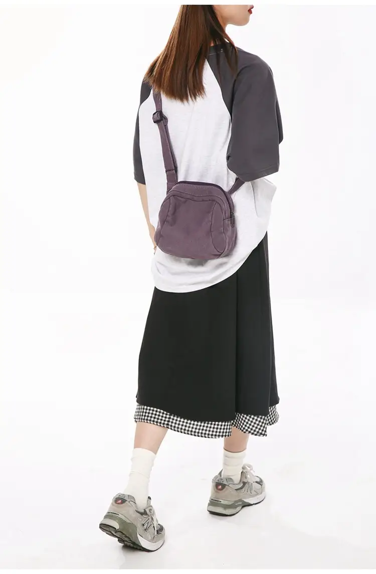 Washed Canvas Shoulder Bag Women Vintage Style 2024 — feature 17