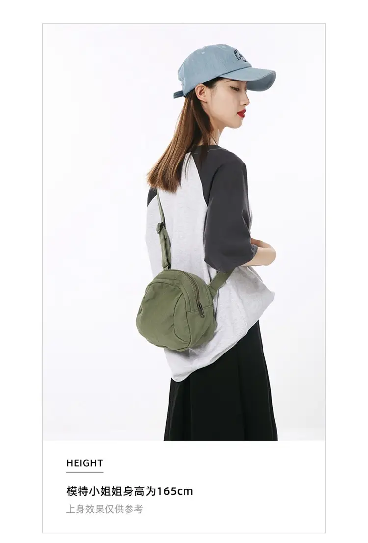 Washed Canvas Shoulder Bag Women Vintage Style 2024 — feature 4
