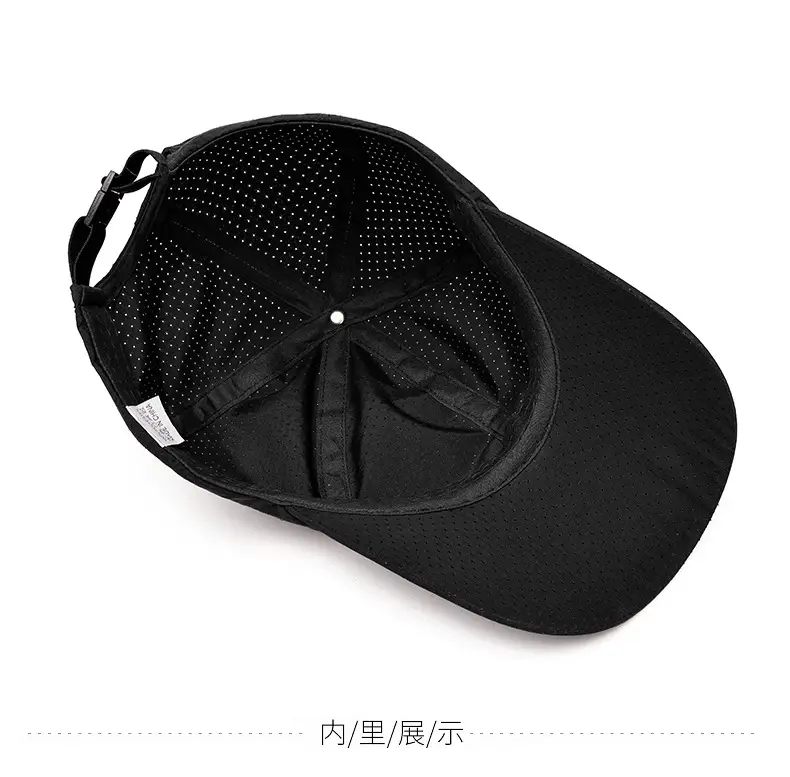 Men's Black Días NCAS Sun Hat Quick Dry Perforated — feature 12