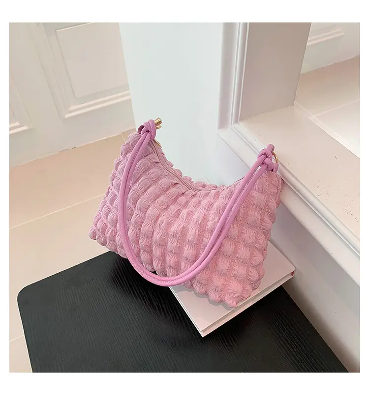 Pink Pleated Crossbody Bag for Women 2026 — feature 21