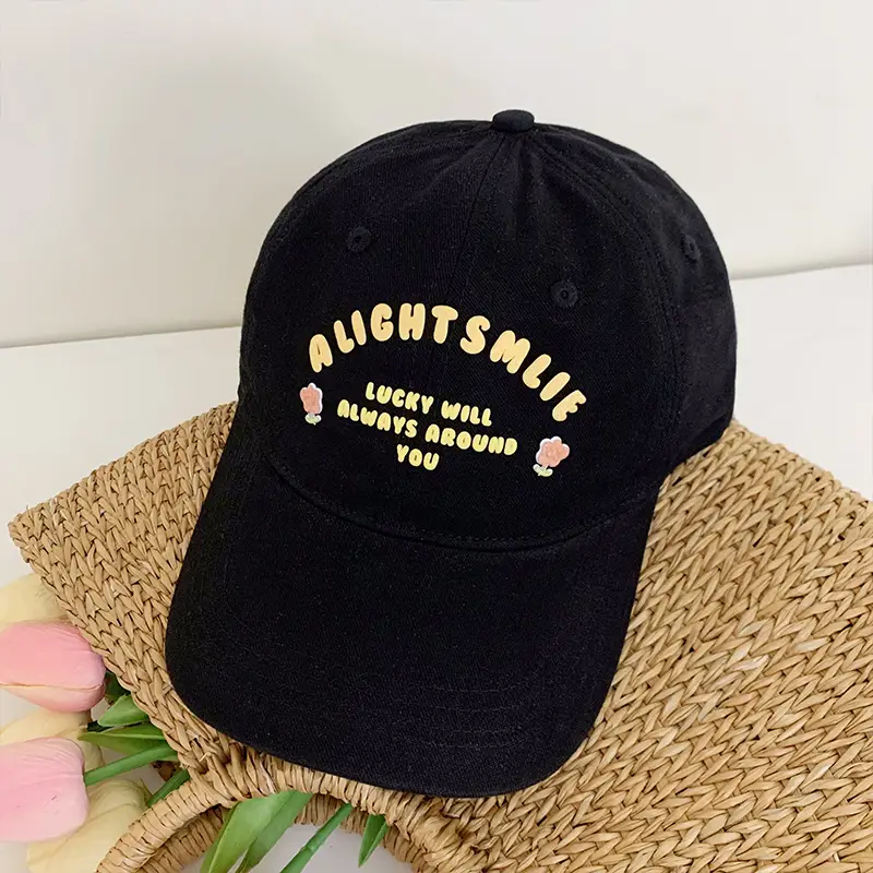 Pink Embroidered Baseball Cap for Women Spring Summer - Image 2
