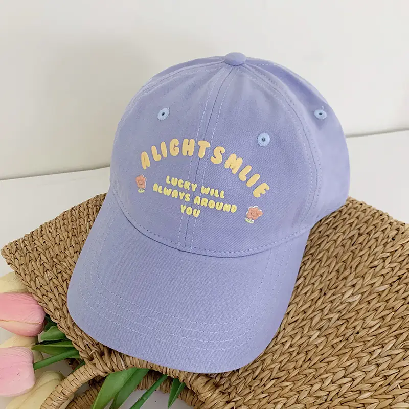 Pink Embroidered Baseball Cap for Women Spring Summer - Image 7