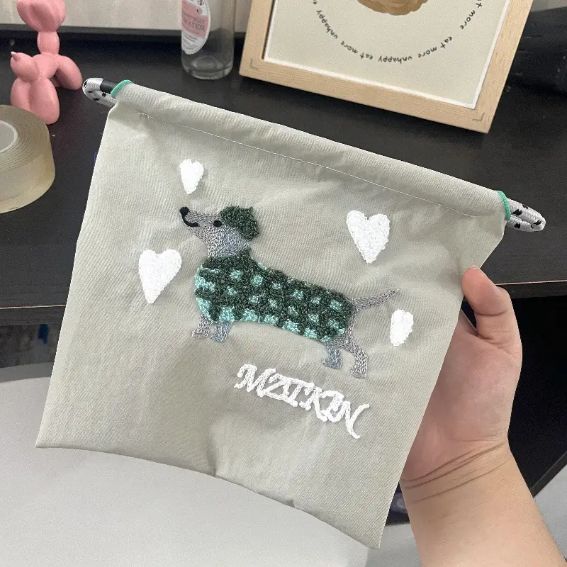 Cute Cartoon Dog Embroidered Shoulder Bag - Image 9