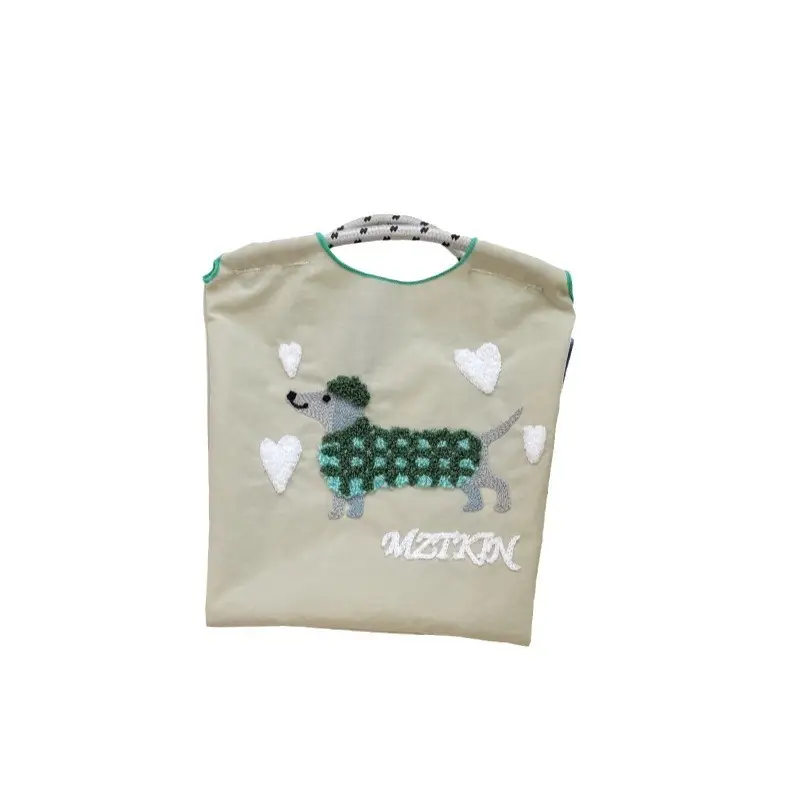 Cute Cartoon Dog Embroidered Shoulder Bag - Image 11