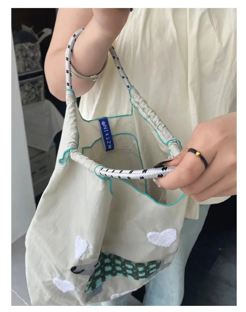 Cute Cartoon Dog Embroidered Shoulder Bag — feature 11