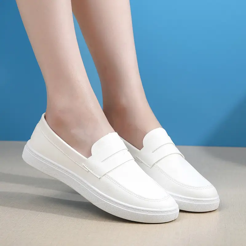 26 Types of Summer Flat Nurse Shoes for Women, Casual Soft-Soled White Shoes, Non-Slip Women's Shoes, Lightweight Medical Work Shoes - Image 3