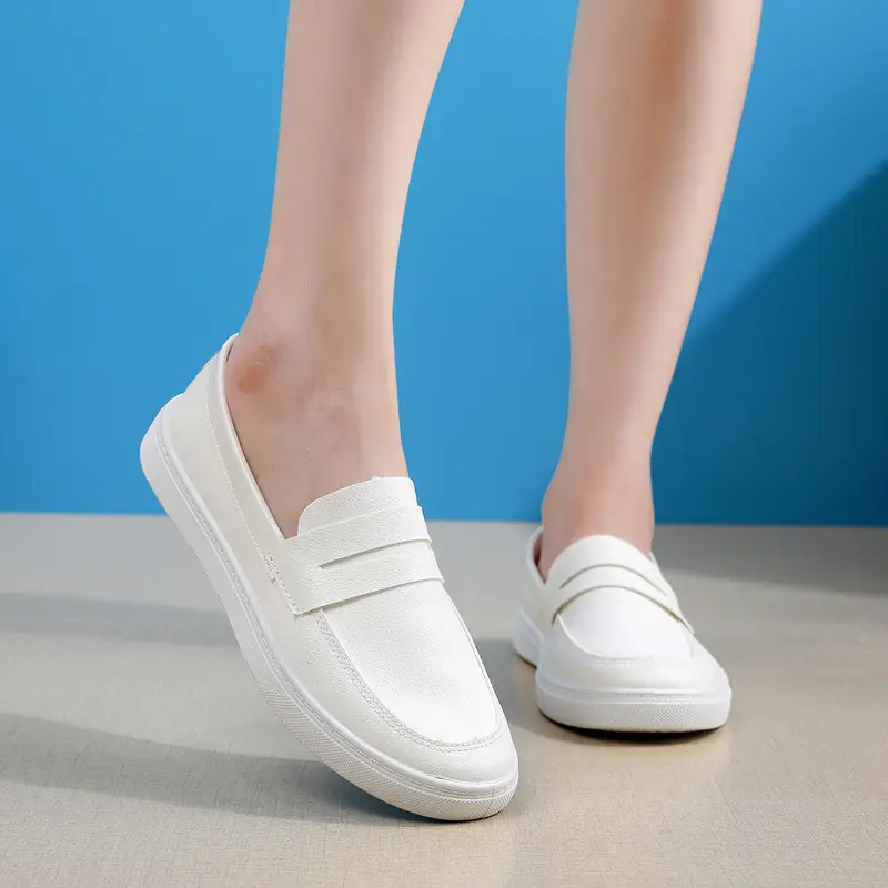 26 Types of Summer Flat Nurse Shoes for Women, Casual Soft-Soled White Shoes, Non-Slip Women's Shoes, Lightweight Medical Work Shoes - Image 4