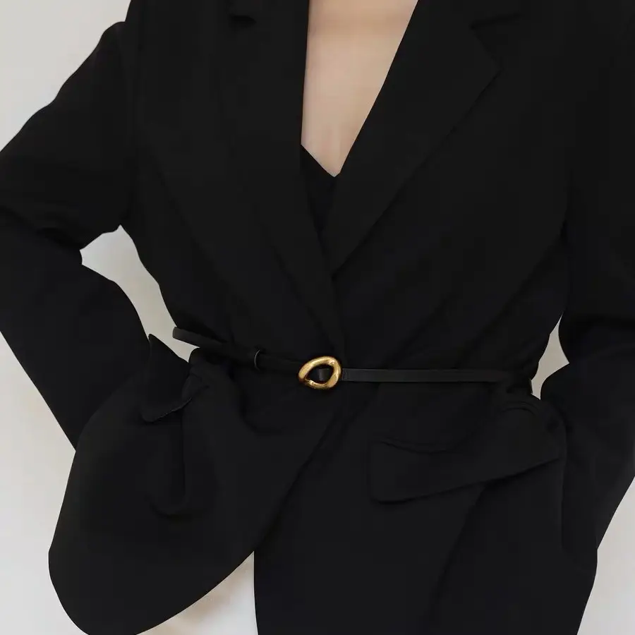 Women's Genuine Leather Belt with Dress Waist Chain Decoration - Image 6