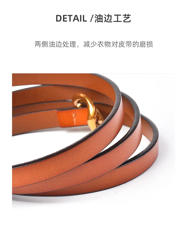 Women's Genuine Leather Belt with Dress Waist Chain Decoration — feature 3