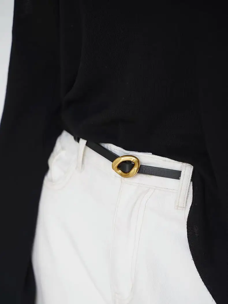 Women's Genuine Leather Belt with Dress Waist Chain Decoration — feature 5