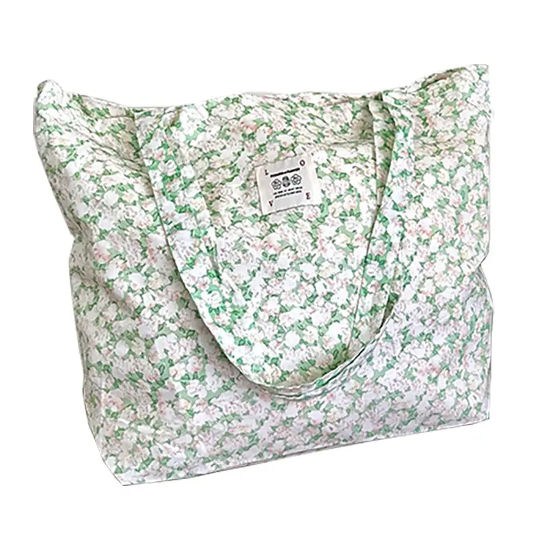 Vintage Floral Canvas Shoulder Bag for Students - Image 7