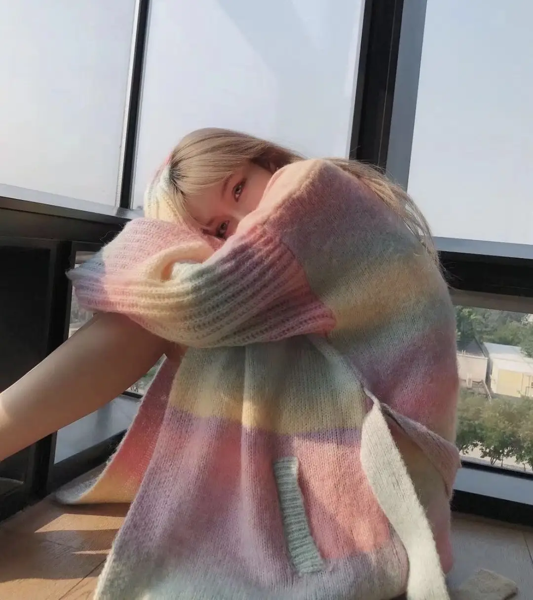 mohair gradient wool yarn handmade diy seven star blanket scarf sweater coat textile yarn wool — feature 4