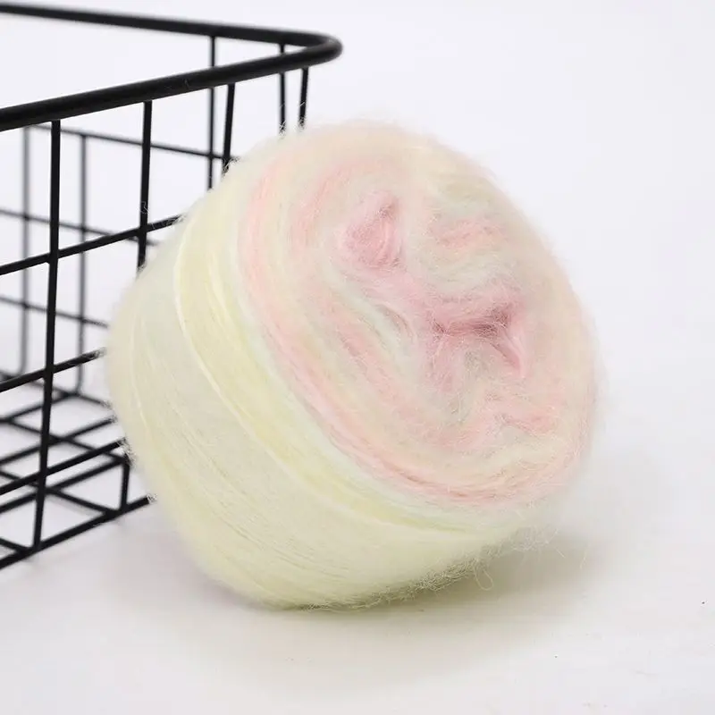 mohair gradient wool yarn handmade diy seven star blanket scarf sweater coat textile yarn wool
