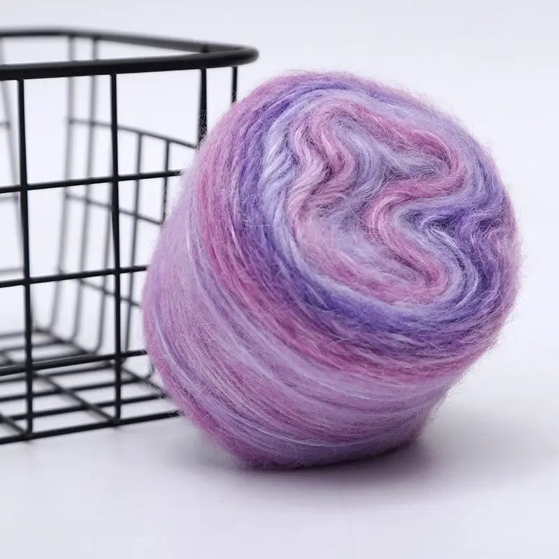 mohair gradient wool yarn handmade diy seven star blanket scarf sweater coat textile yarn wool