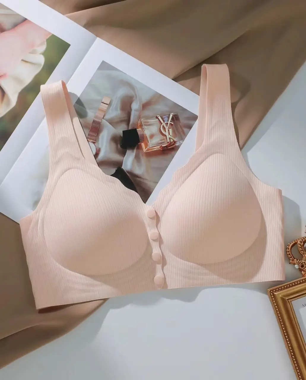 Front Buckle Non Magnetic Push Up Bra for Women — feature 7