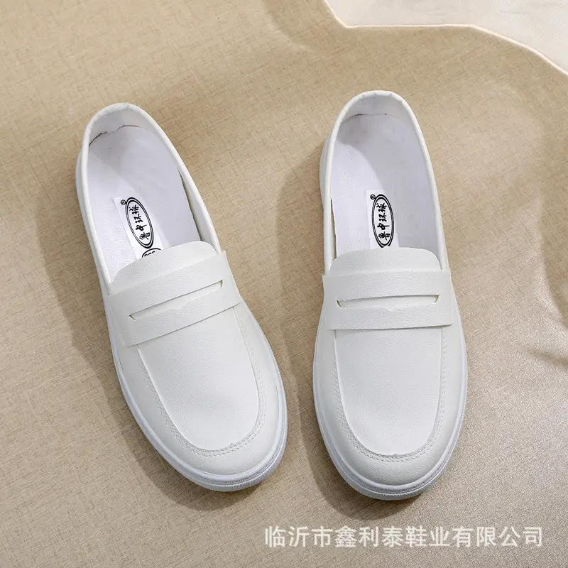 Spring and Summer Nurse Shoes for Women, Soft-Soled White Medical Shoes, Comfortable Non-Slip Flat Shoes, Slip-On White Shoes, Lightweight - Image 4