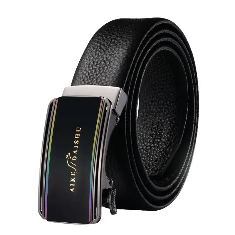 Men's Rainbow Logo Genuine Leather Belt - Image 7