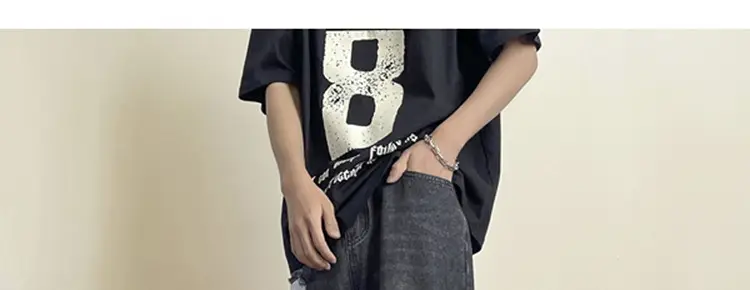 Men's Wide Leg Ripped Denim Jeans Summer Casual Pants — feature 18