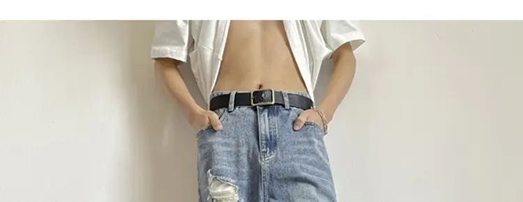 Men's Wide Leg Ripped Denim Jeans Summer Casual Pants — feature 7