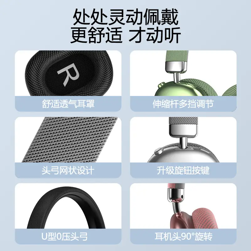 Bluetooth Headset Silver R Design Long Battery Sports Wireless - Image 8