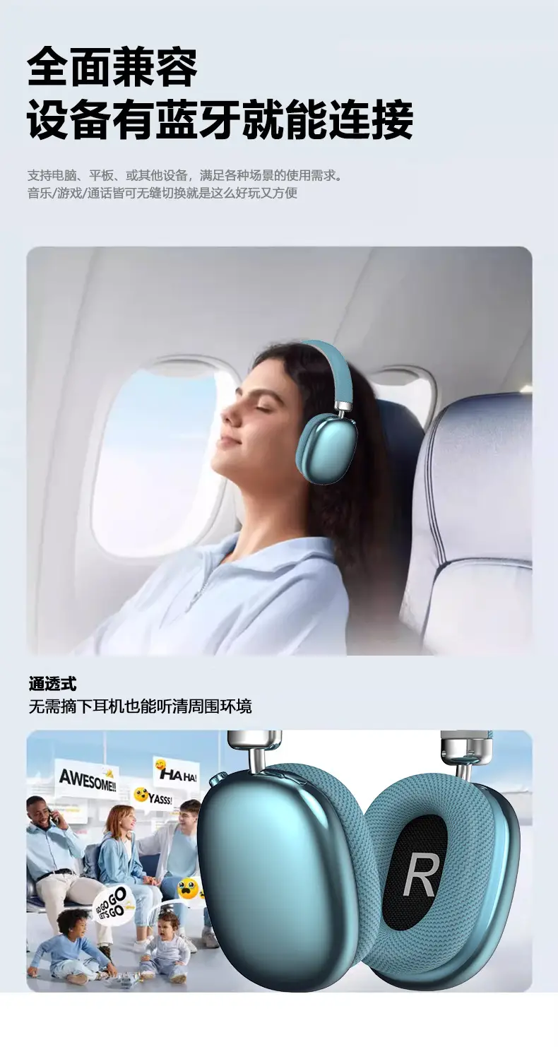 Bluetooth Headset Silver R Design Long Battery Sports Wireless β feature 5