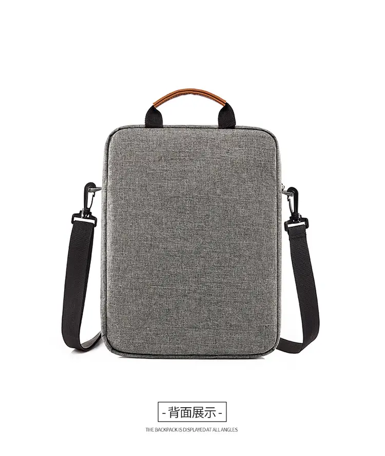Men's 13inch Notebook Bag Navy Blue Shoulder Crossbody — feature 30