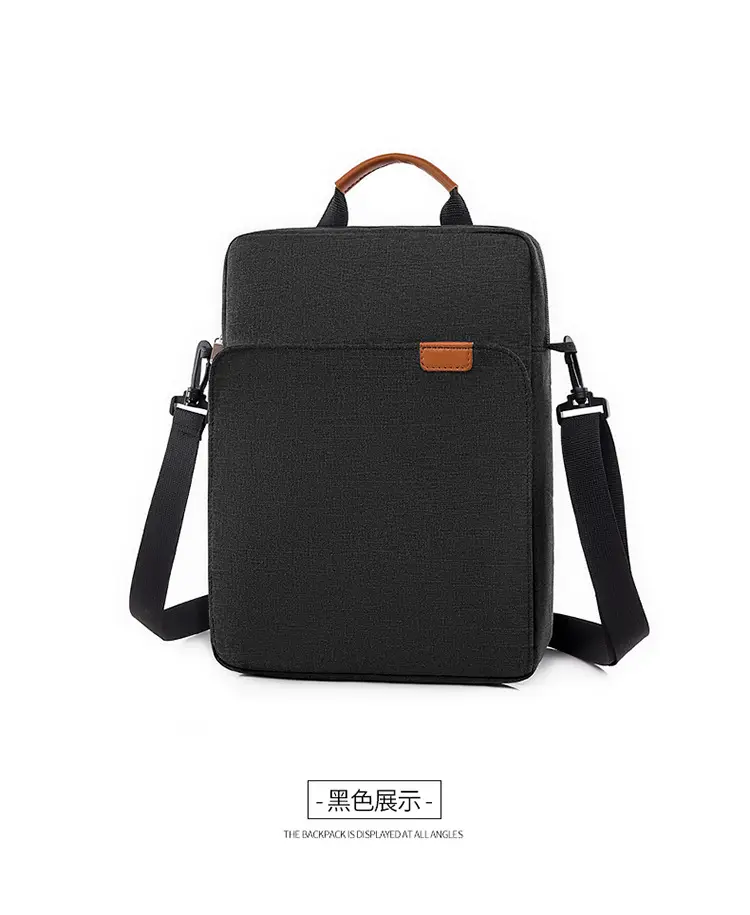 Men's 13inch Notebook Bag Navy Blue Shoulder Crossbody — feature 35