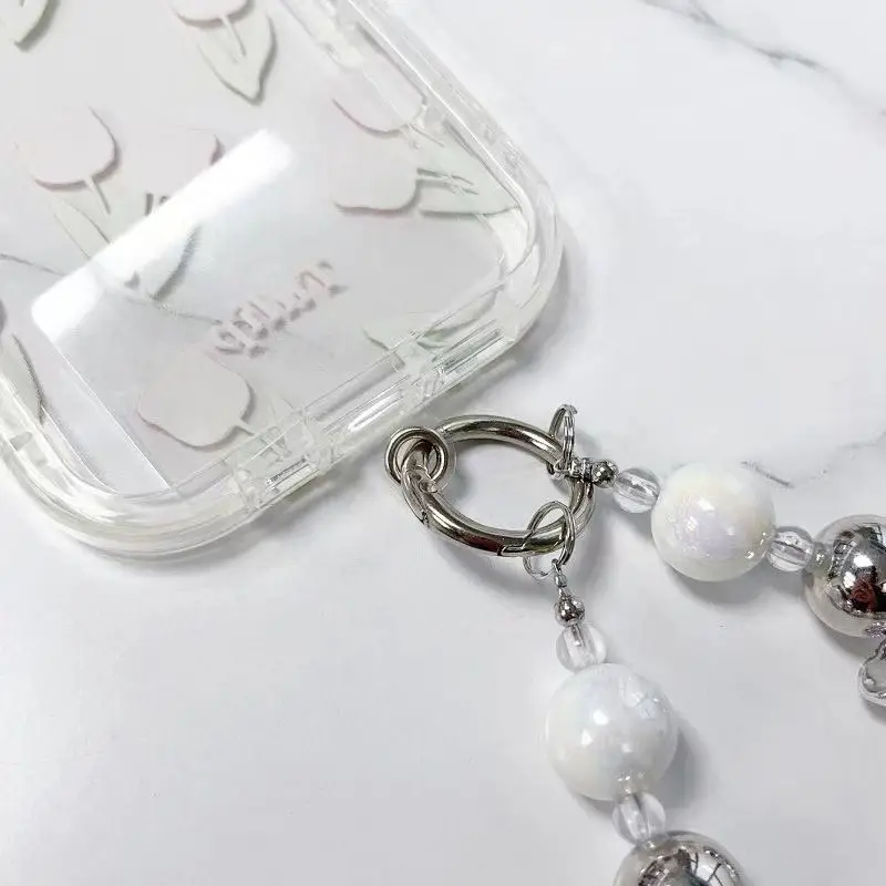 Ins Love Bow Bracelet for Mobile Phone Case Earphone Case Bag Jewelry Pendant Handmade Beaded Keychain — feature 9