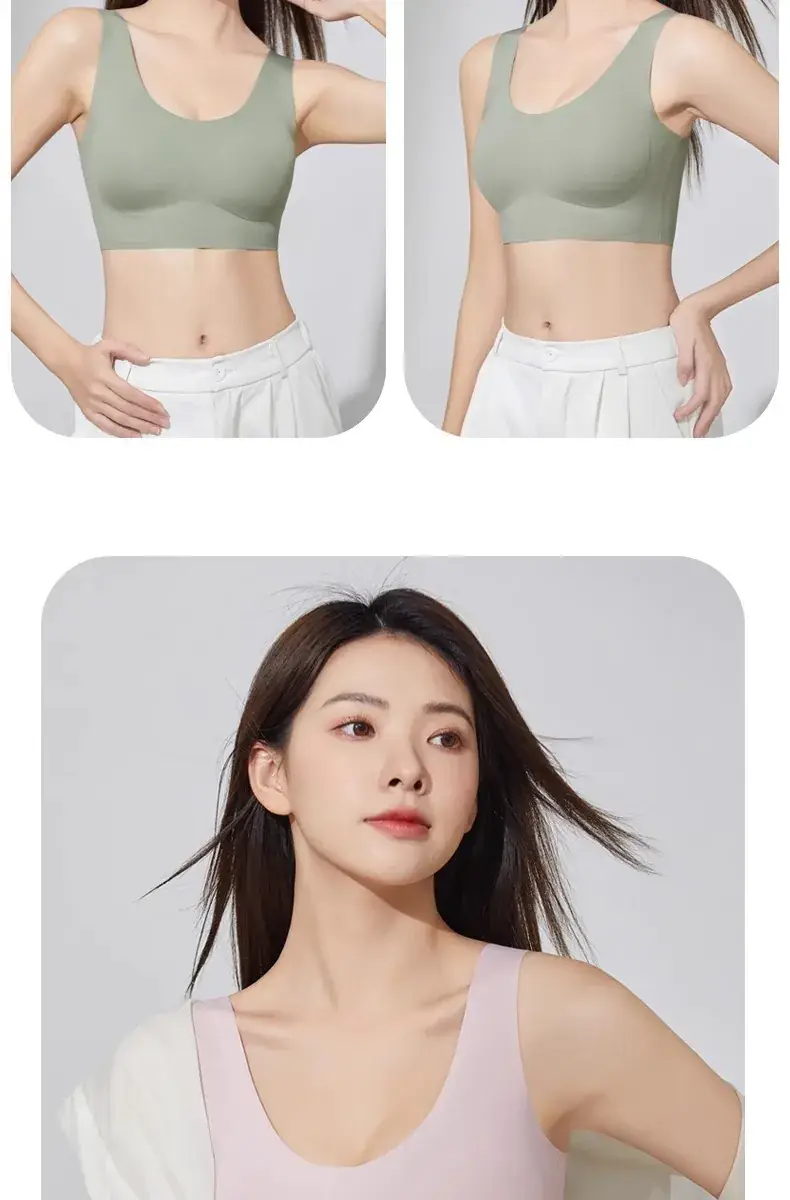 Fixed Cup Bra Non-Rimless Traceless Comfortable Sports Wear — feature 22