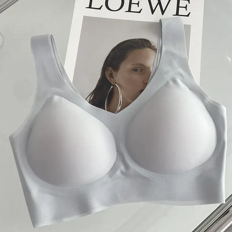 Fixed Cup Bra Non-Rimless Traceless Comfortable Sports Wear - Image 4