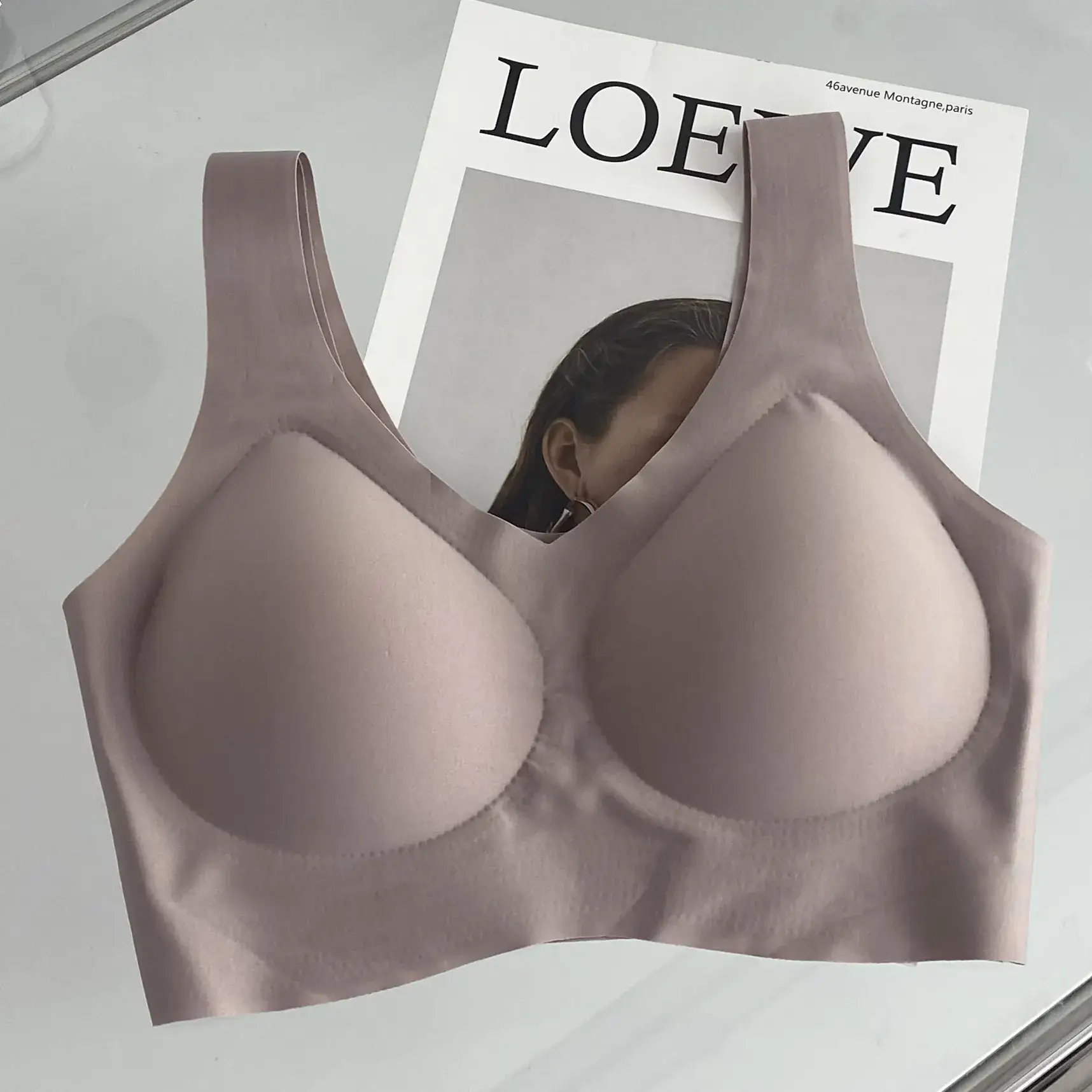 Fixed Cup Bra Non-Rimless Traceless Comfortable Sports Wear - Image 5
