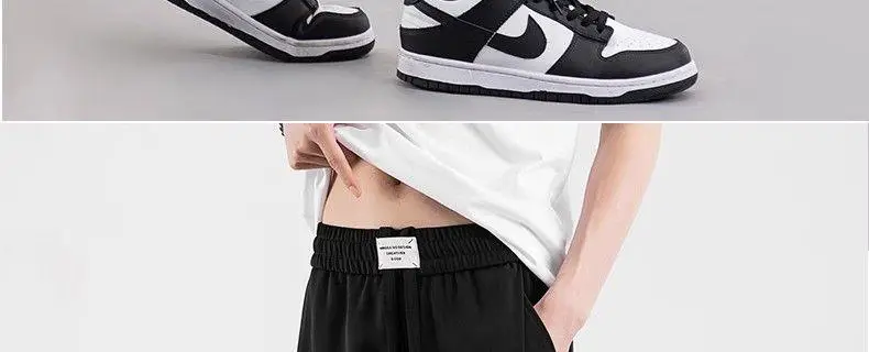 Men Black Wrinkle Resistant Straight Leg Pants — feature 12