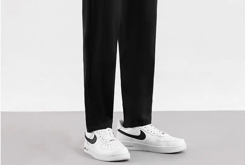Men Black Wrinkle Resistant Straight Leg Pants — feature 15