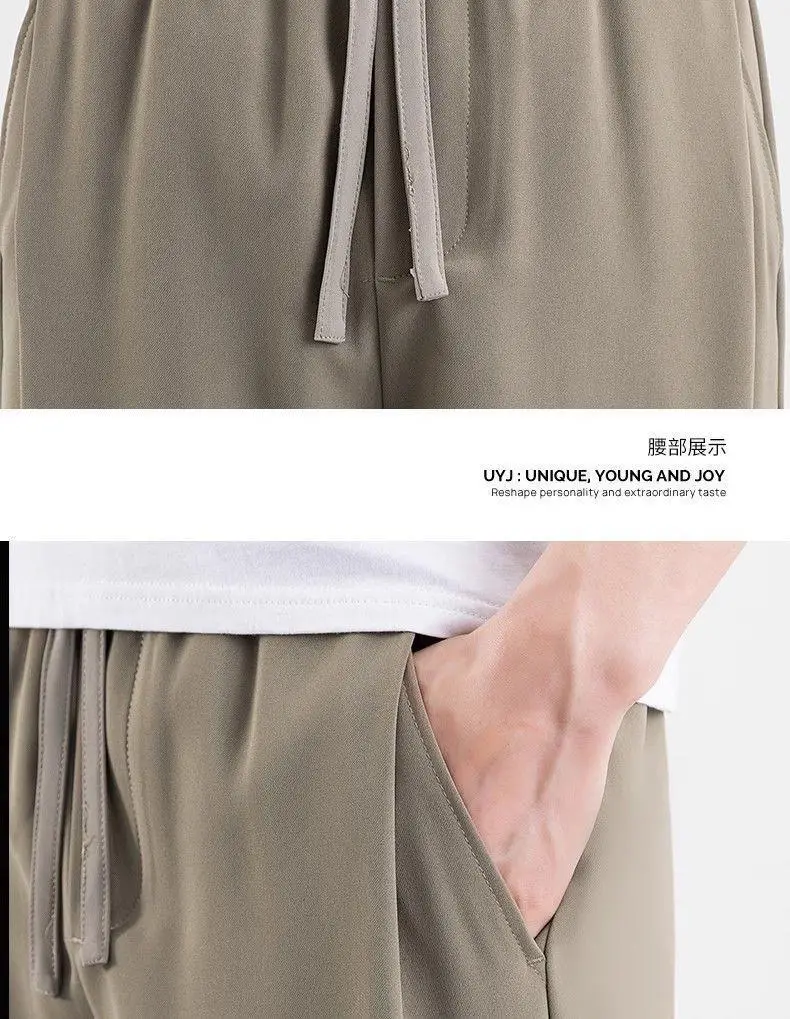 Men Black Wrinkle Resistant Straight Leg Pants — feature 6