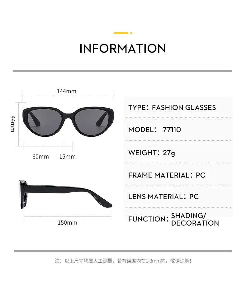 New Fashion Cat-Eye Sunglasses with Sun Protection — feature 10