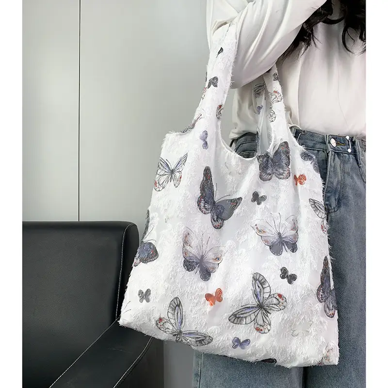 2026 Embroidered Canvas Tote Bag Single Shoulder Large Capacity — feature 12