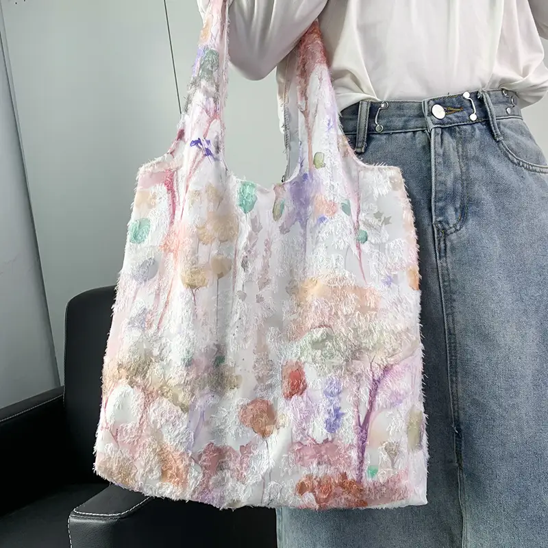 2026 Embroidered Canvas Tote Bag Single Shoulder Large Capacity — feature 13