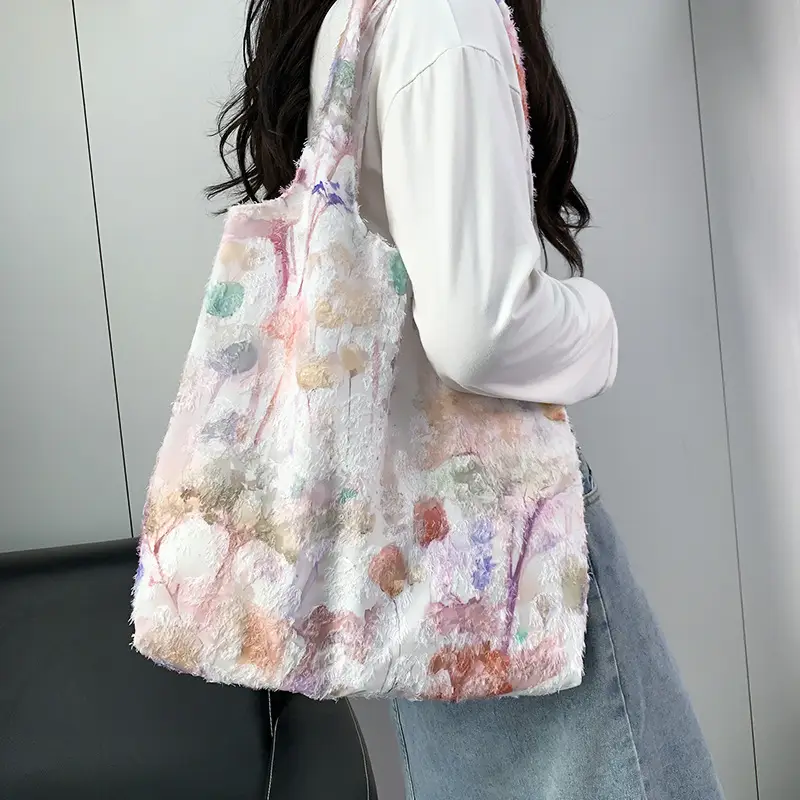 2026 Embroidered Canvas Tote Bag Single Shoulder Large Capacity — feature 15