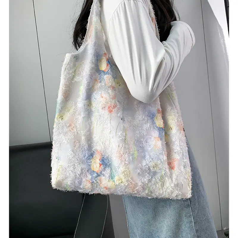 2026 Embroidered Canvas Tote Bag Single Shoulder Large Capacity — feature 17