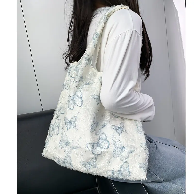 2026 Embroidered Canvas Tote Bag Single Shoulder Large Capacity — feature 21